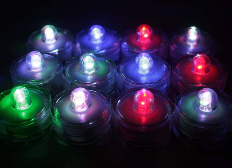 Multi-Color Changing LED very bright tealights, 10 - Candles Battery operated gallery