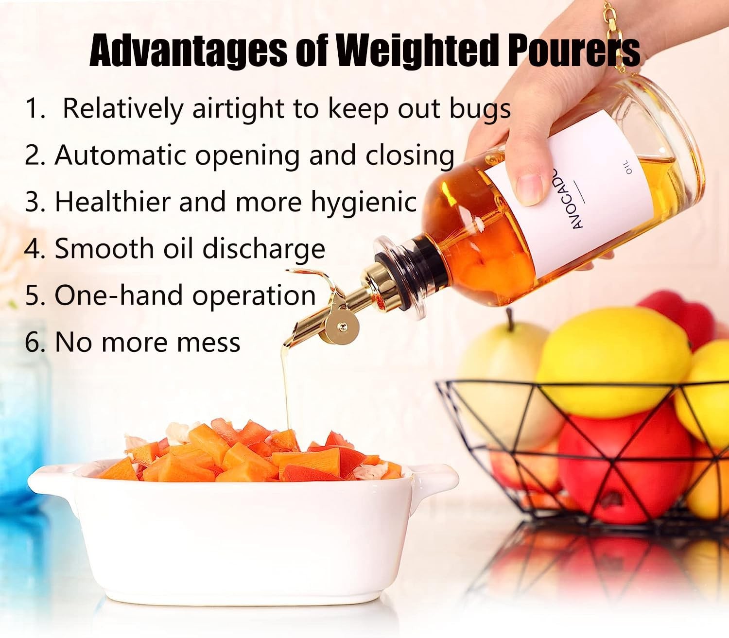 Liquor Pour Spout Silver, 2 Pack Auto Flip Dispenser, Home Bar Tools gallery