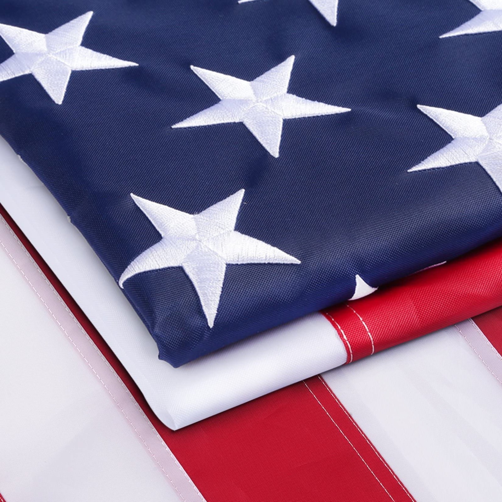American Flag, 210D Heavy Duty Double Sided Outdoor Flag Embroidered Stars Brass gallery
