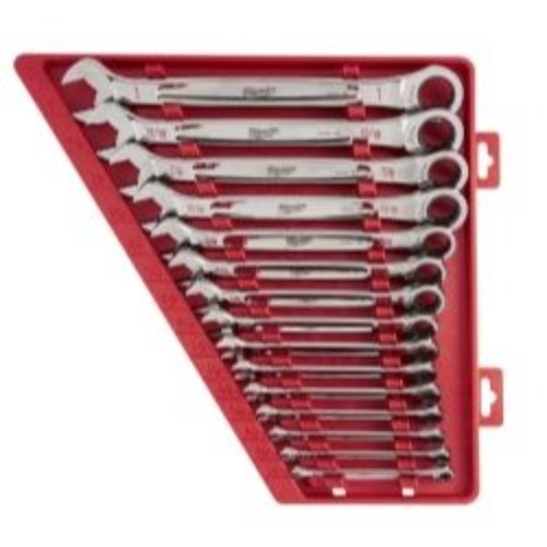 Milwaukee 48-22-9416 15pc Ratcheting Combination Wrench Set - SAE gallery