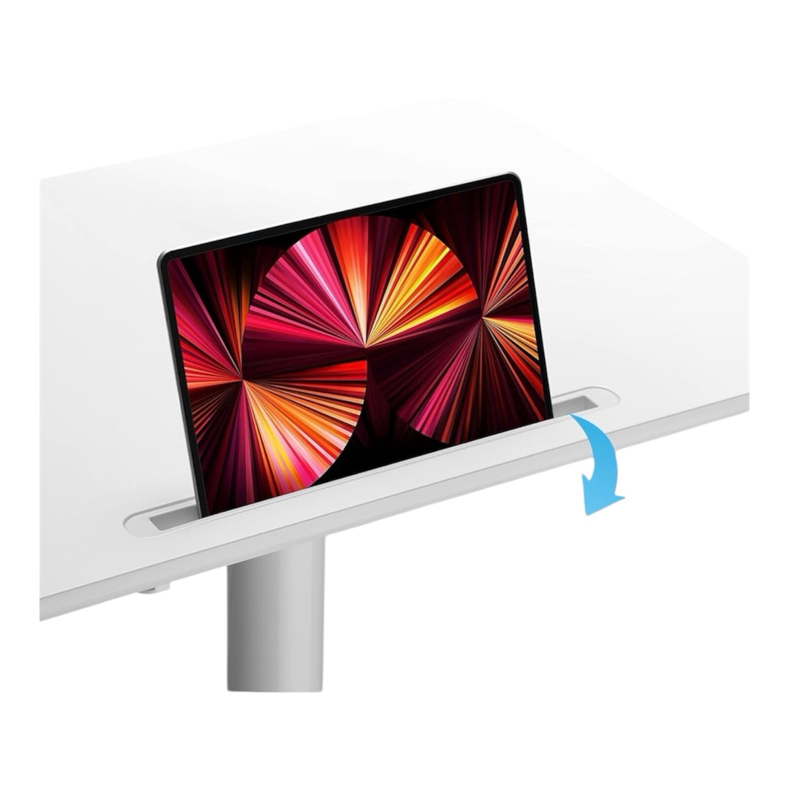 AVLT Pneumatic Mobile Laptop Desk Cart  NEW - WHITE gallery