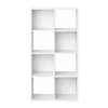 Mainstays 8-Cube Storage Organizer, 11.8" Shelves, White Bookcase, Wood Display gallery