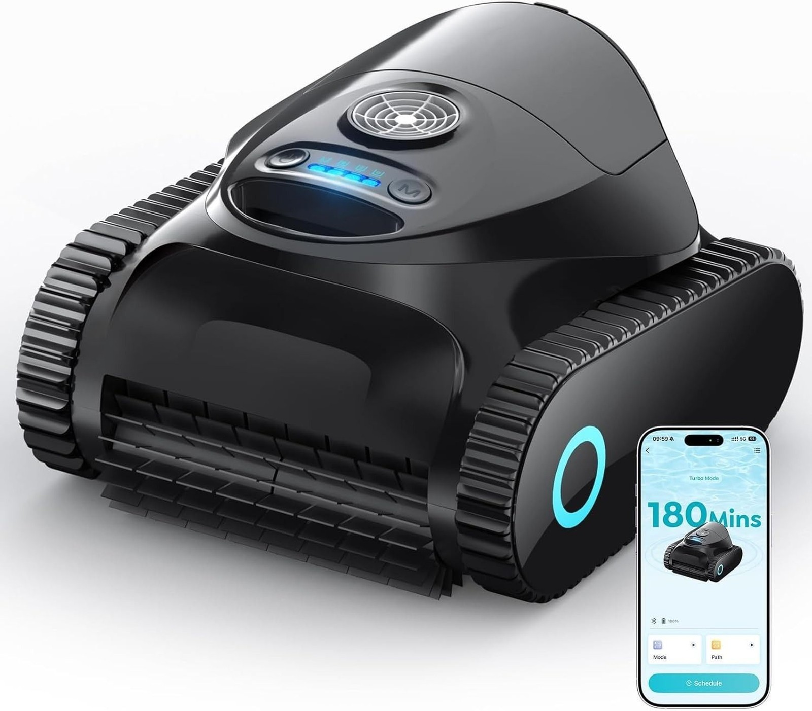 C1 Robotic Pool Cleaner with 180 Mins, Pool Vacuum for Inground Ground Pools up gallery
