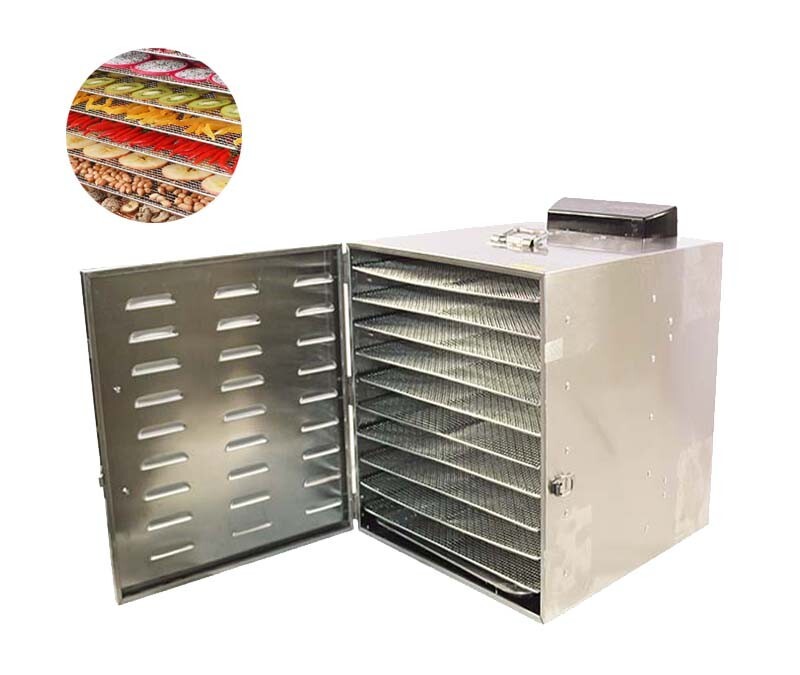 110V 10 Layer Fruit & Vegetable Dryer Commercial Food Dehydrator Stainless Steel gallery