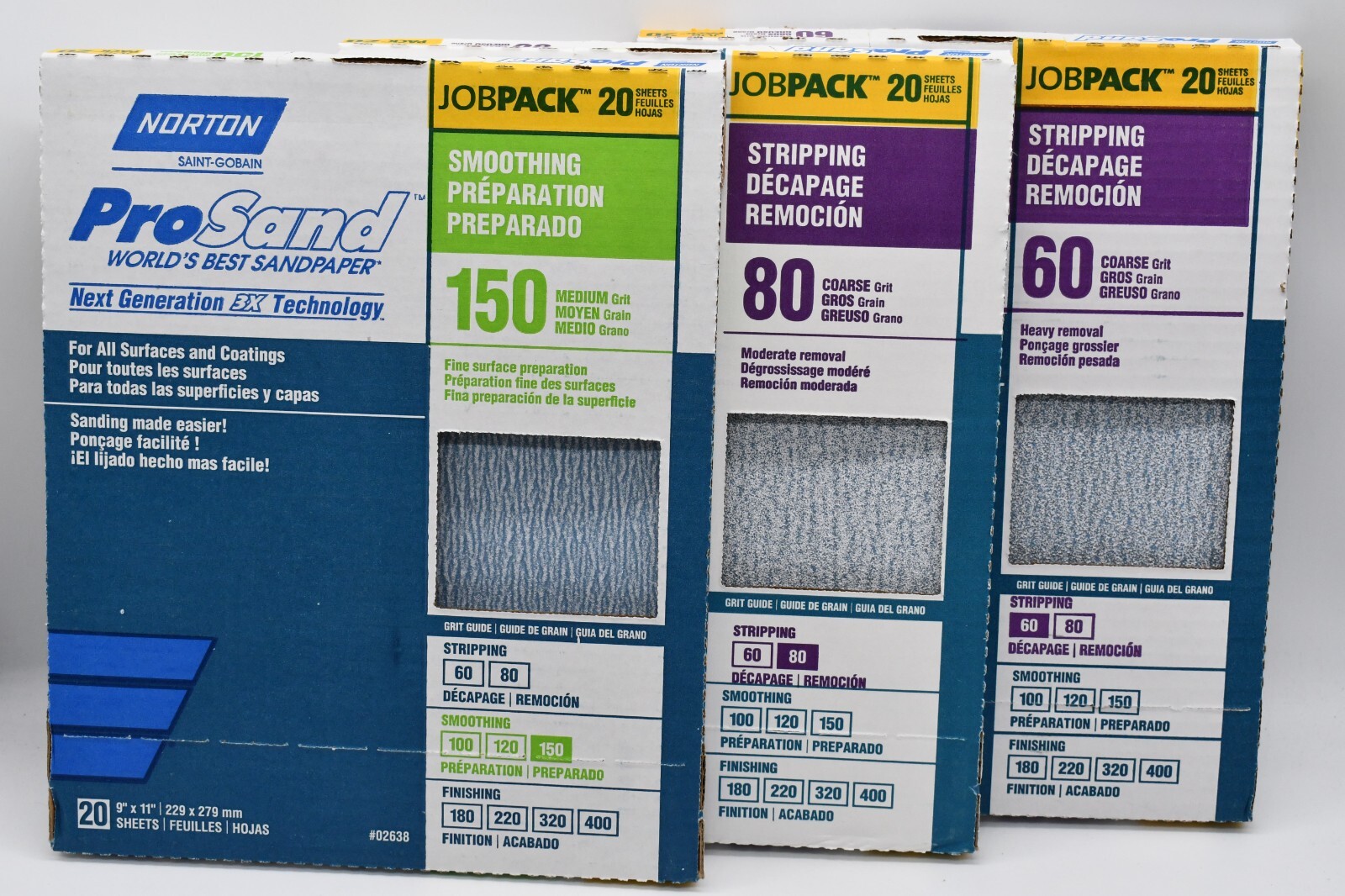 40 Pack Norton ProSand 9" x 11" Sanding Sheets CHOOSE Coarse Grit - Brand New gallery