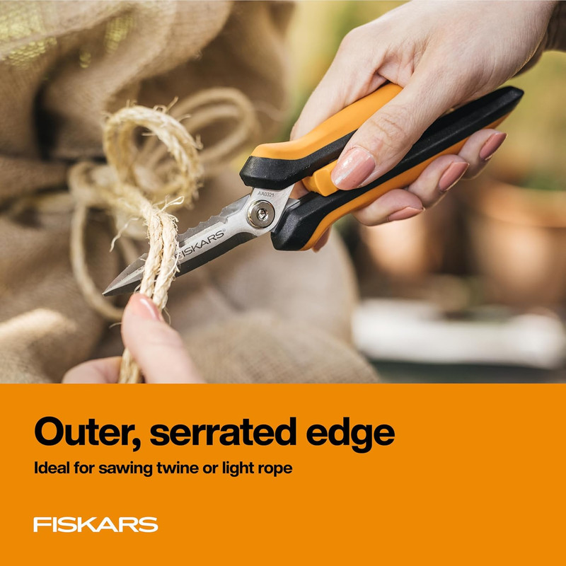 Fiskars Pruning Shears for Gardening, Multipurpose 8" Garden Shears with Sheath gallery
