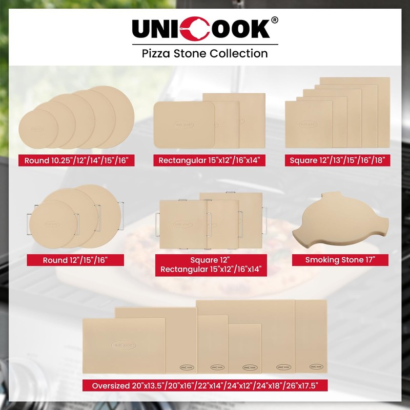 12x11 Inch Rectangular Oven BBQ Grill Pizza Stone Cordierite Baking Pan gallery