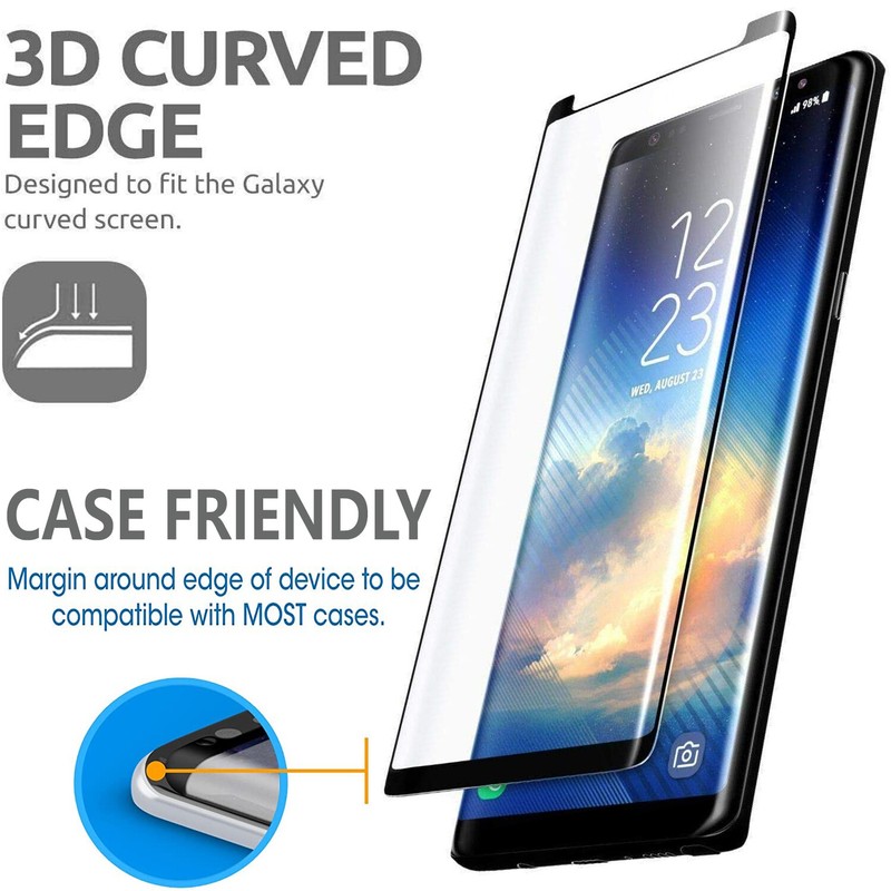 For Samsung Galaxy S9 / S9 Plus Phone Case Kickstand + Tempered Glass Protector gallery