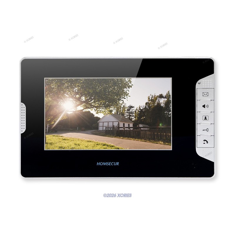 7" TFT Video Door Entry Intercom Kit with LCD Color Screen for 3-Apartment gallery
