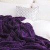 Deep Purple Fleece Throw Blanket 50”×60” for Couch Sofa Bed,Super Soft Cozy gallery