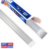 25 Pack T8 Integrated LED Tube 5Ft 48W 6500K 6200Lm Clear V Shaped Garage Light gallery