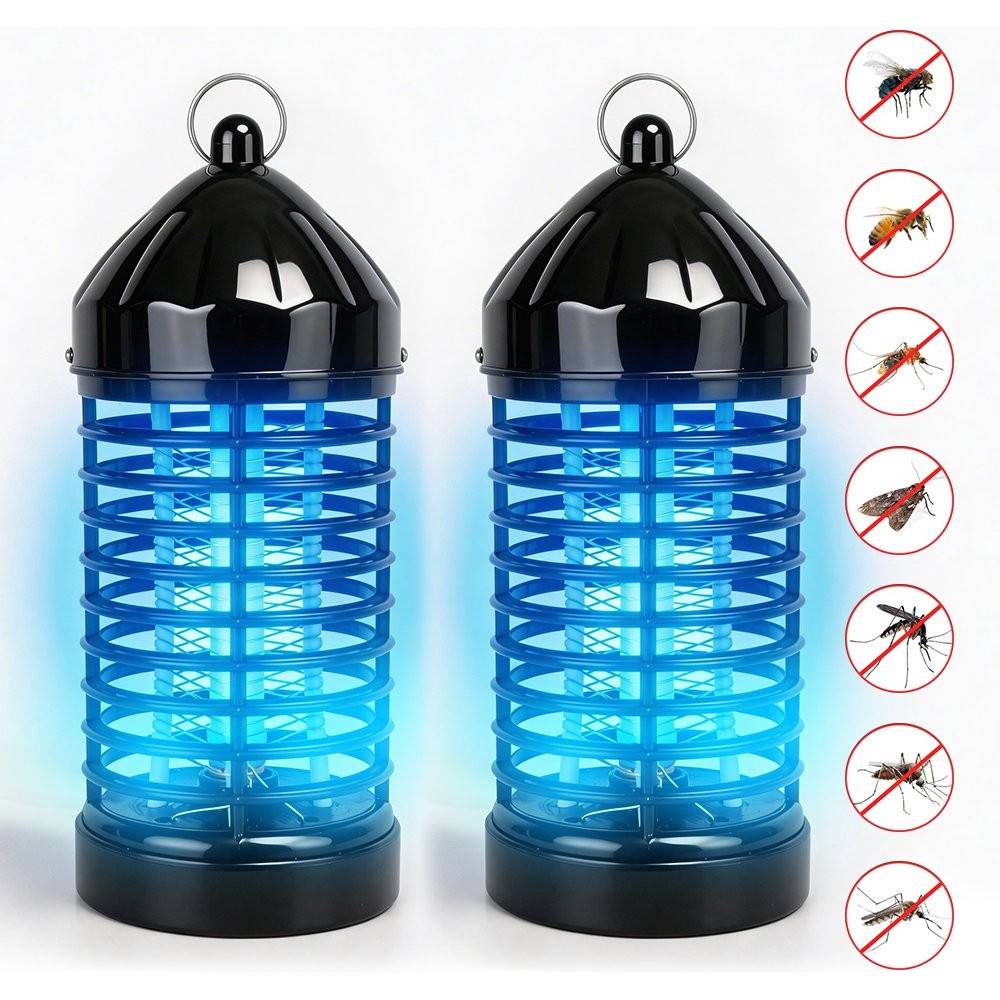 2 PACKS Electric LED Mosquito Killer Light Bug Fly Insect Pest Zapper Trap Lamp gallery