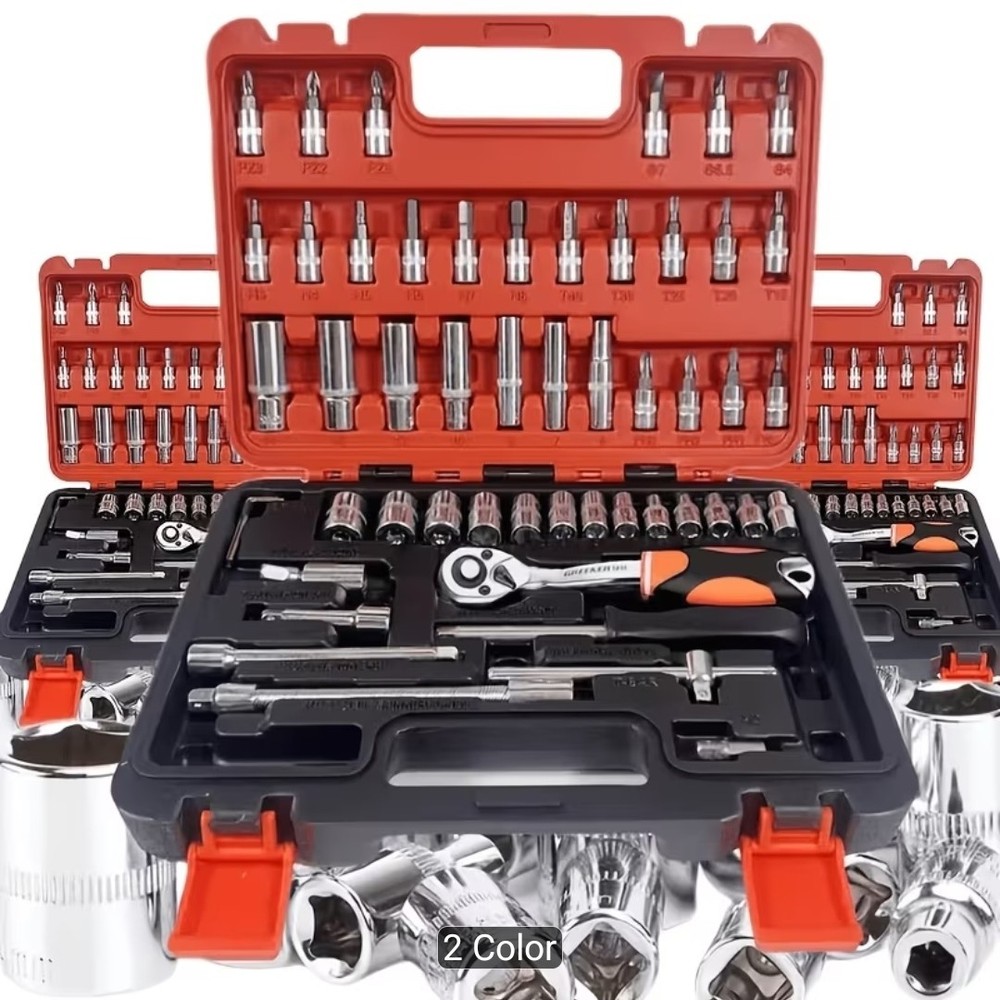 52pcs Professional Tool Set ~ Multi-functional Toolbox for Home, Shop, Office
