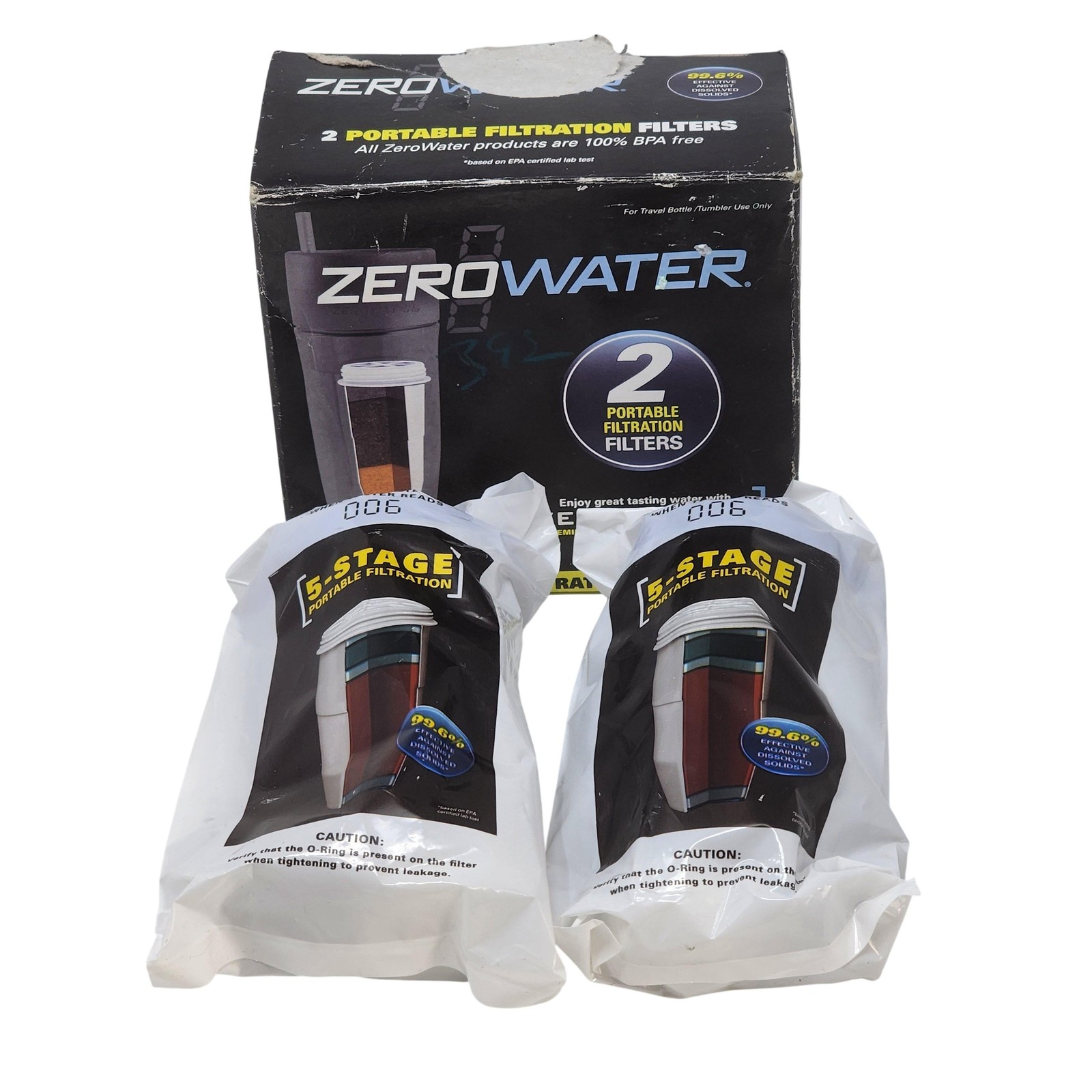 ZeroWater ZR-230 2 Pack Portable Filtration Filters For Brita Maxtra+ White gallery