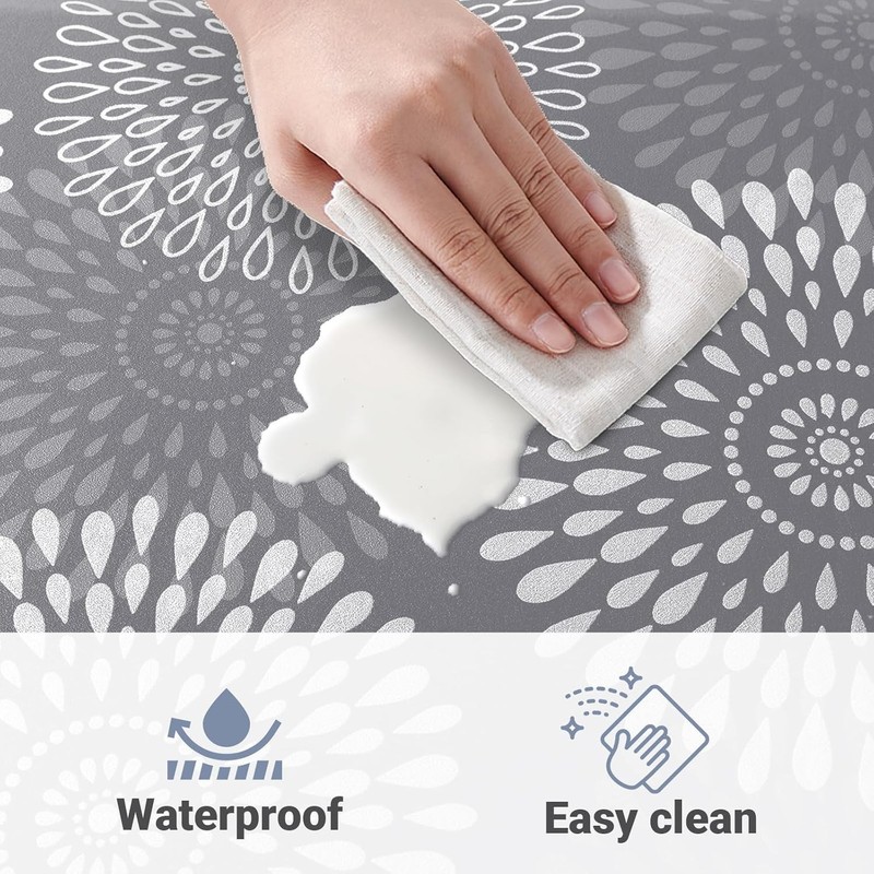 Compact Waterproof Kitchen Floor Mat - 17.3" x 28" Non-Slip & Easy to Clean gallery