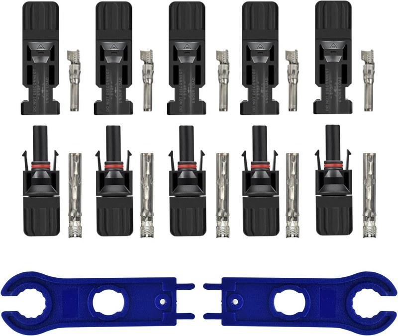 24/12PCS Solar Panel Cable Wire Connectors Crimper PV Crimping Pliers Tool Set gallery