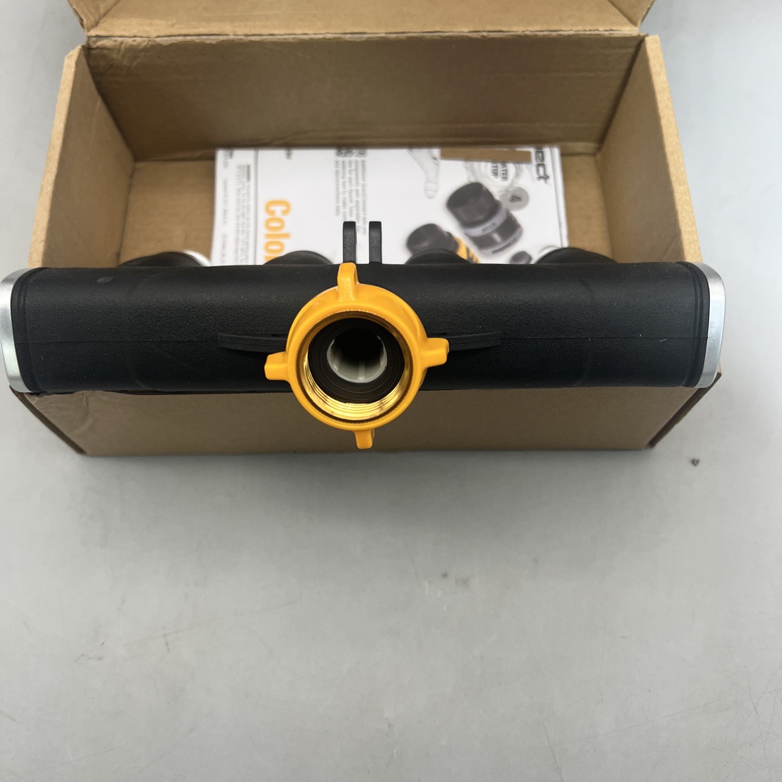 Melnor 65135AMZ 4 Way Lever Flow Through Valve Connector Bundle Yellow Black gallery