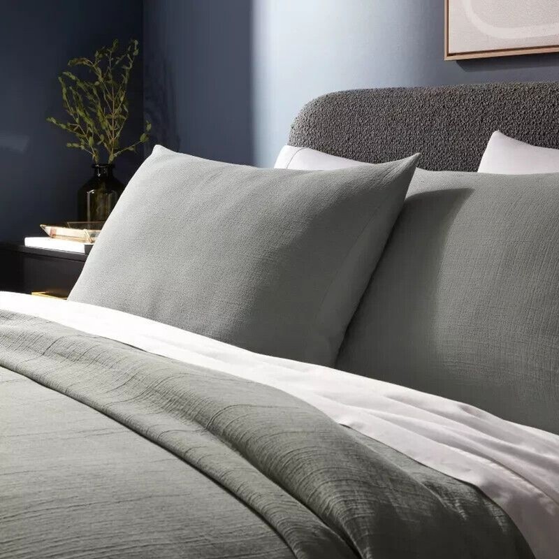 Threshold Cotton Matelasse Sham Light Teal Green Standard/Queen gallery
