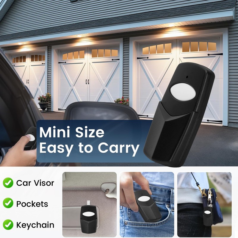 2 PCS 3089 Multi-Code Gate Opener Remote, 300 MHz, 10 Dip Switch, Linear, 308911 gallery