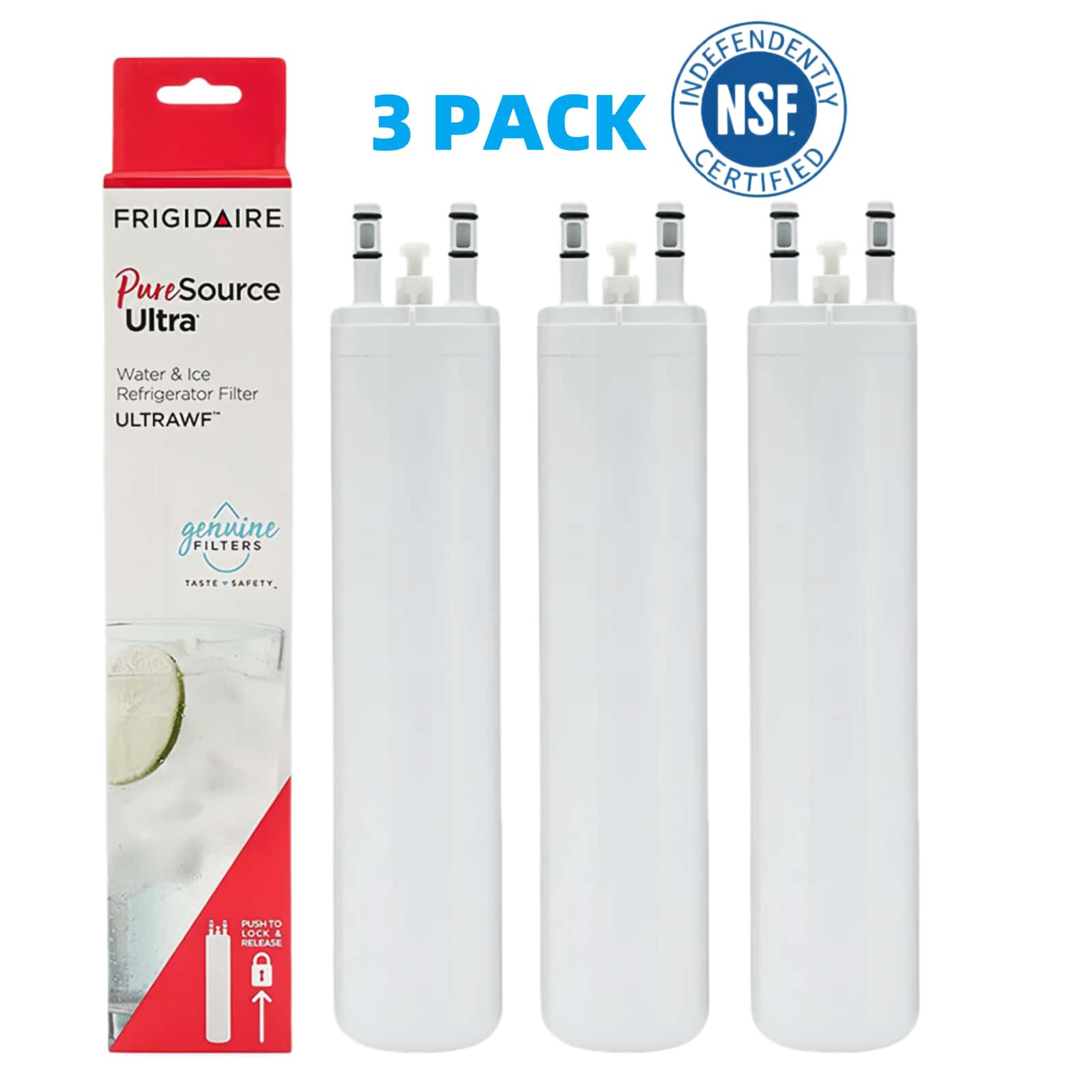 3 Pack ULTRAWF Frigidaire Ultra PureSource Refrigerator Water Filter US Stock gallery
