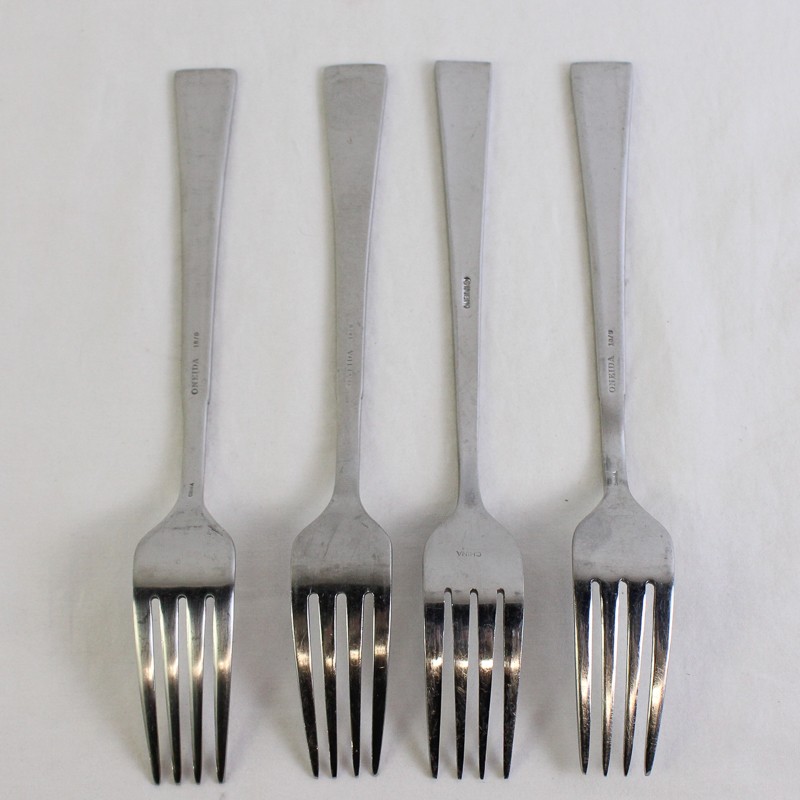 4 Oneida Silver Purity Dinner Forks 7.75 Inches 18/0 Stainless gallery