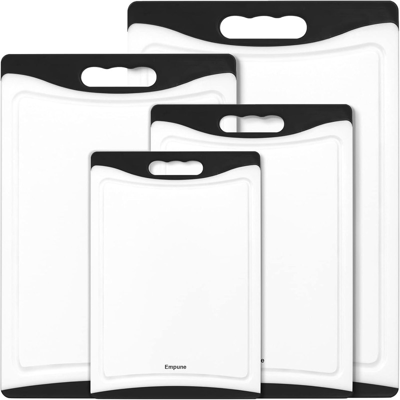 Extra Large Cutting Boards, Plastic Cutting Boards for Kitchen Set of 4 Cutti... gallery