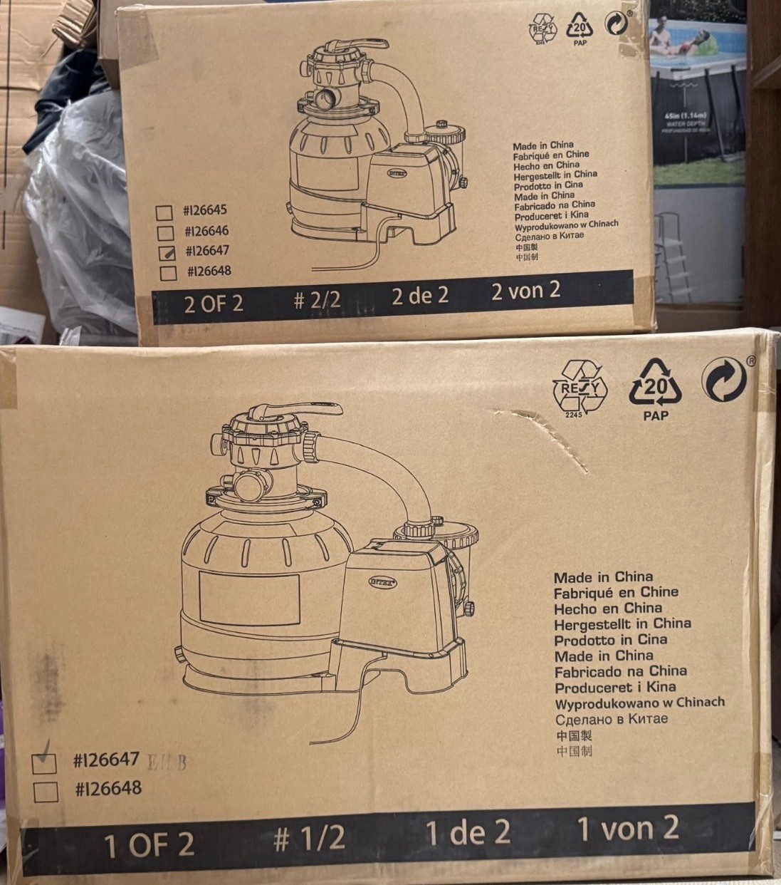 Intex Krystal Clear Sand Filter Pump for Ultra XTR 32' x 16' x 52" Model 126647 gallery