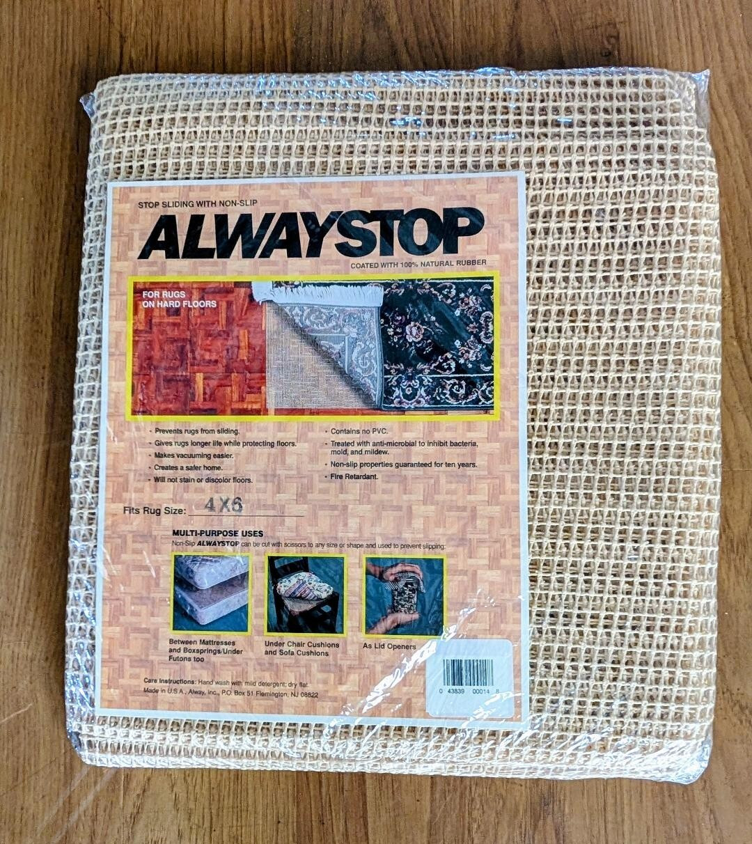 Alwaystop Ultra Low-Profile Non-Slip Rug Pad 3 x 5 ' or 4 x 6 ' Available gallery