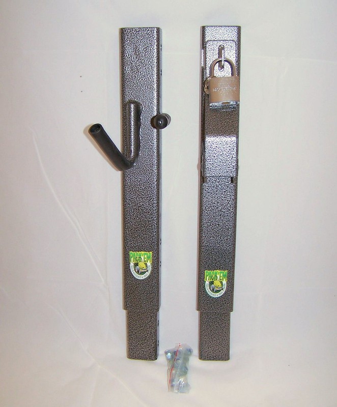 Lockable OPEN Trailer 2-Place Trimmer Rack Landscape Holds 2 Trimmer- PK-6S/6S2 gallery