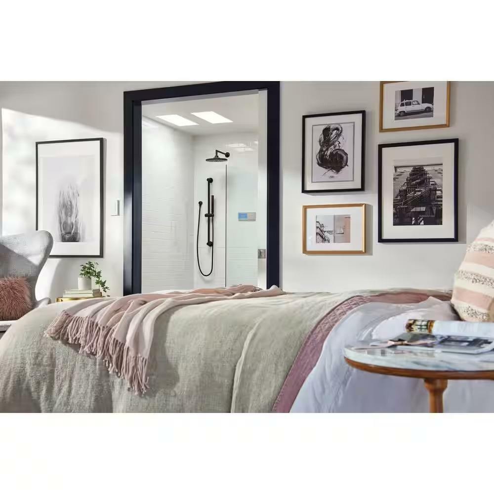 MOEN Arris S110BL 14-Inch Rainshower Straight Shower Arm in Matte Black gallery