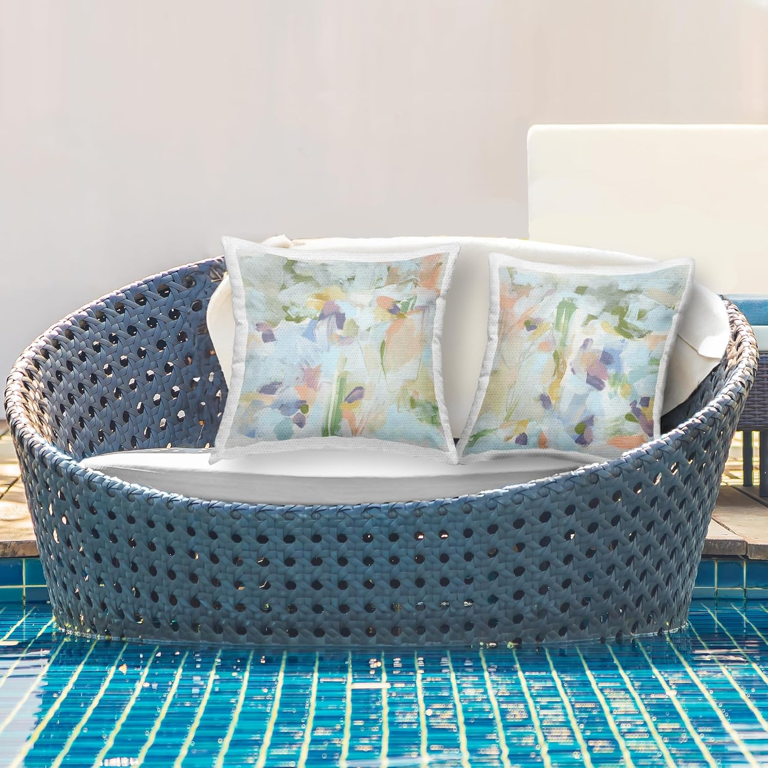 Pastel Abstract Expressions Outdoor Pillow Set by June Erica Vess (2-Pack) gallery