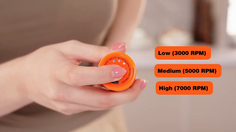 LEFUGO Electric Knife Sharpener, 3 Speed Max 7000RPM Handheld Sharpener - Orange gallery