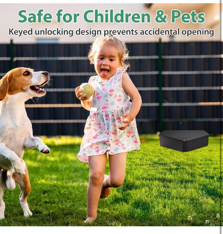 Rat Station Box with Keys, 2 Pack – Safe for Kids/Pets, Reusable, Indoor/Outdoor gallery