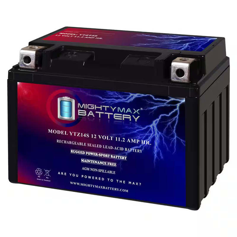 12-Volt 11.2Ah Battery Replacement for Power Max GTZ14S gallery