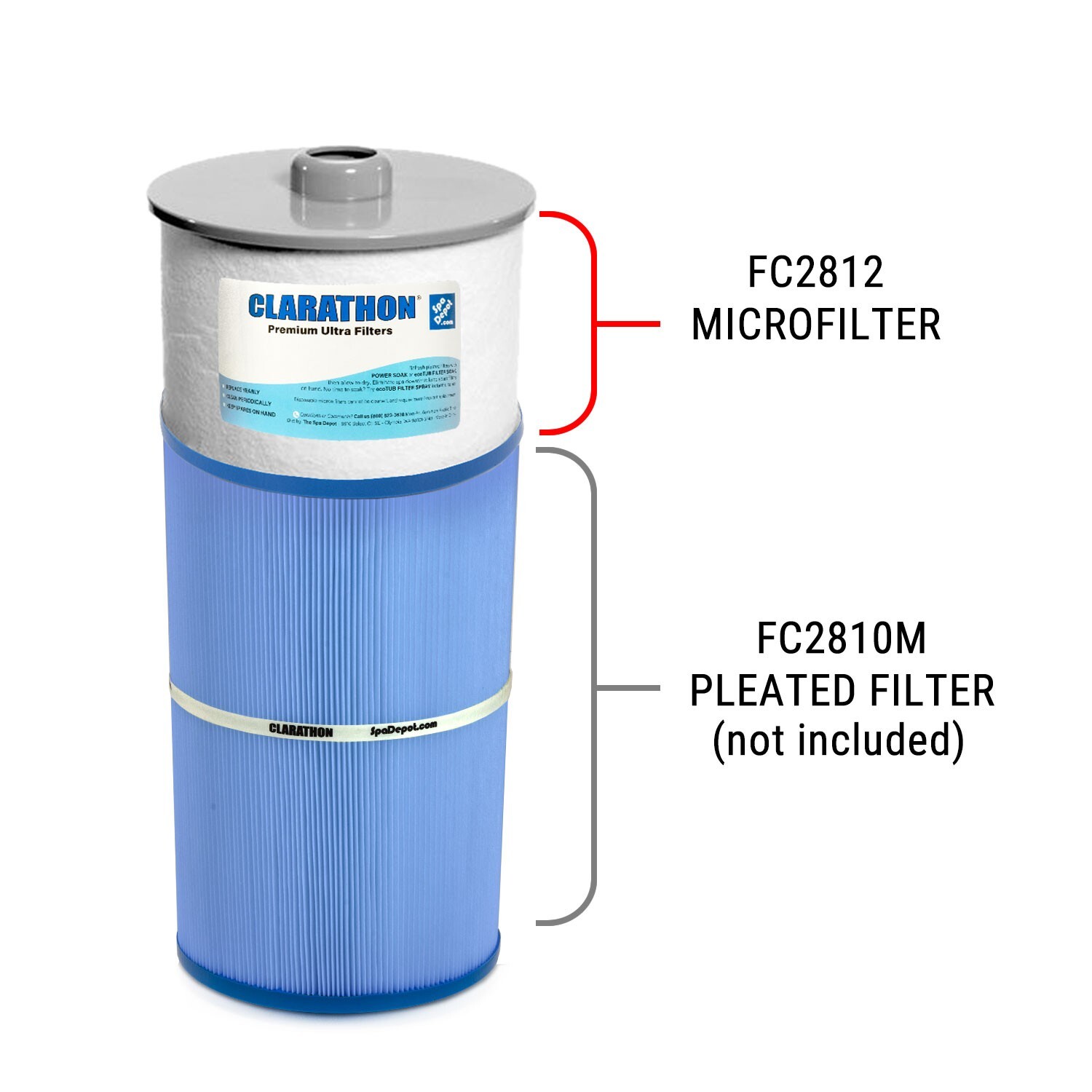 Micro Clean Hot Tub Filter Cartridges for Sundance Spas - 2 pack 6540-502 gallery