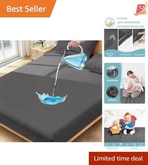 Full Size Waterproof Mattress Protector Microfiber Breathable Fitted Bed Pad