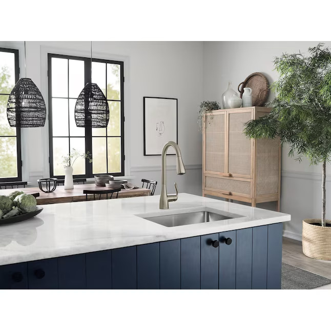 Moen 87912SRS Georgene Stainless Deck-mount Pull-down Kitchen Faucet, NEW gallery