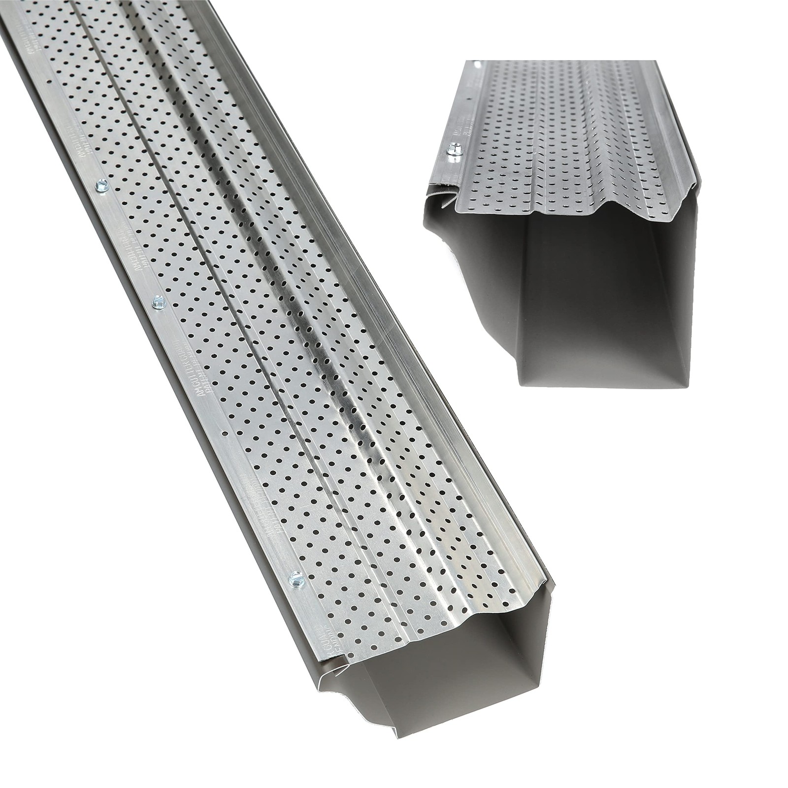 Gutter Guard 5 Inch 31 Feet Mill Finish Aluminum Heavy Duty A M Premium Leaf gallery