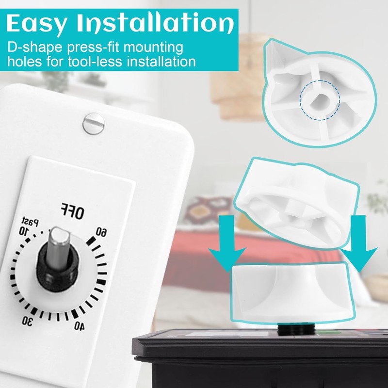 2 Pack Timer Switch Knob Replacement for Intermatic FD Series Wall Fan Heater gallery