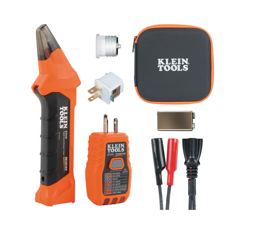 Klein Tools ET310KIT AC Circuit Breaker Finder Kit, Electric Tester, GFCI Tester gallery
