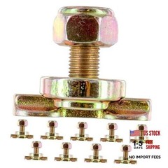 L Track Threaded Bolt Double Stud Fitting, (10 Pack) 5,500 Pounds 10 units