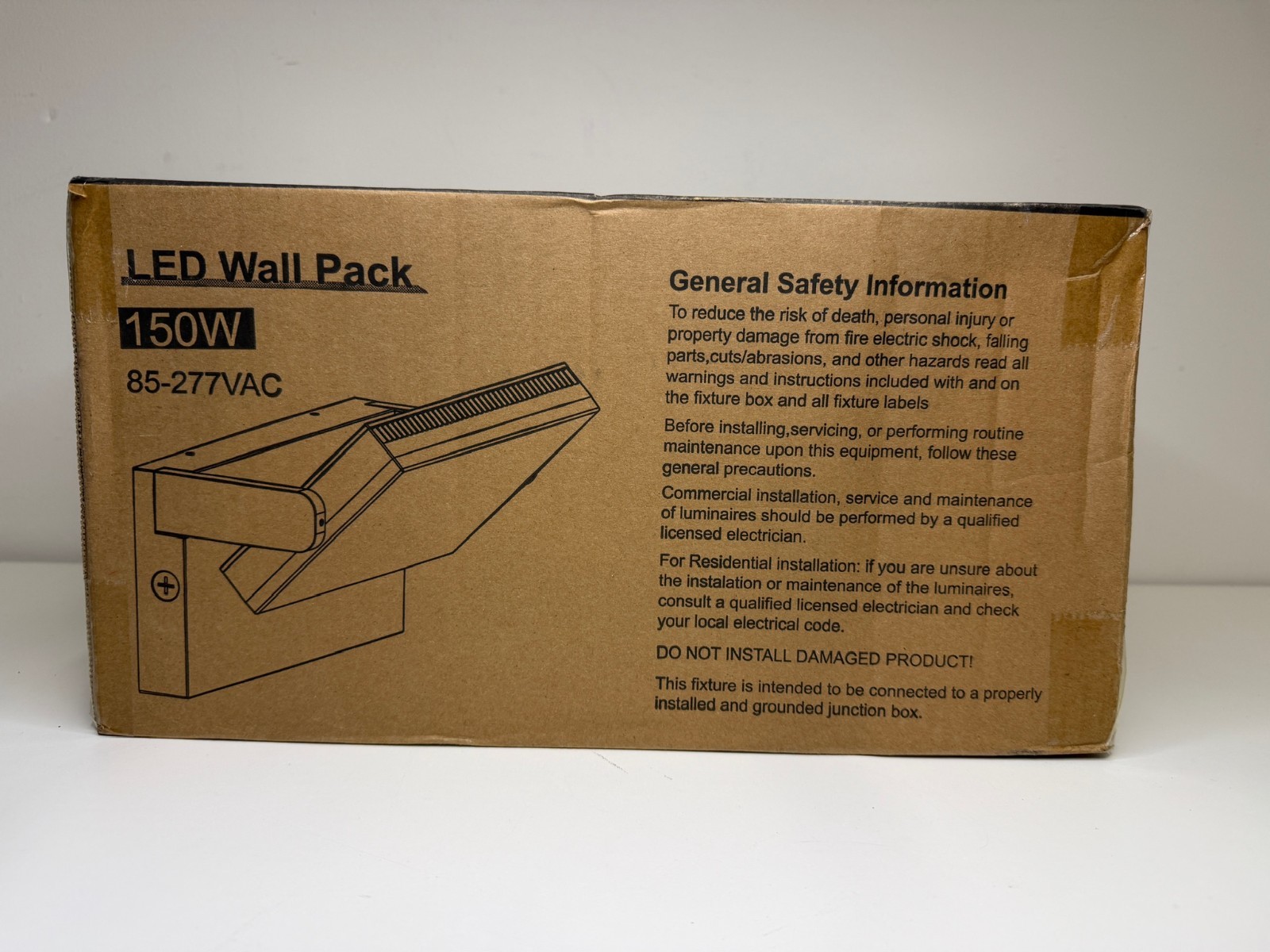 150W LED Wall Pack Light Outdoor Fixture IP65 85-277V Commercial Security New gallery
