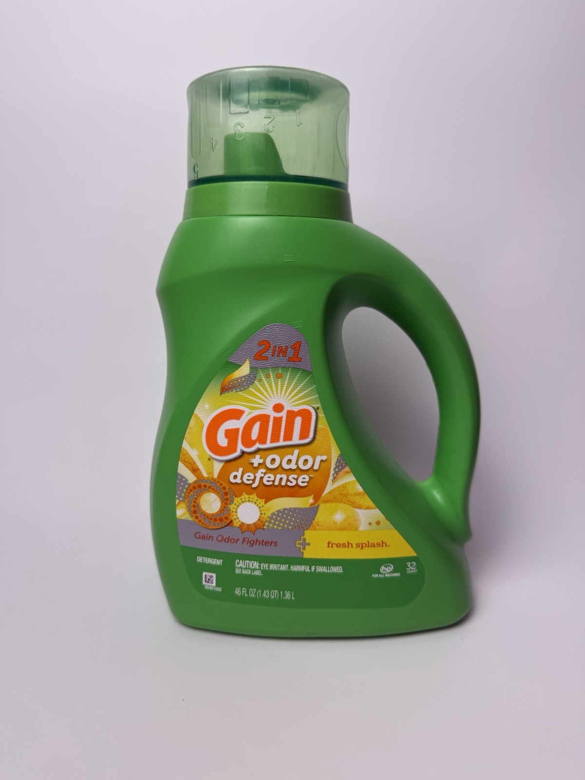 Gain 2in1 Liquid Laundry Detergent Splash Odor Defense 46 Oz gallery