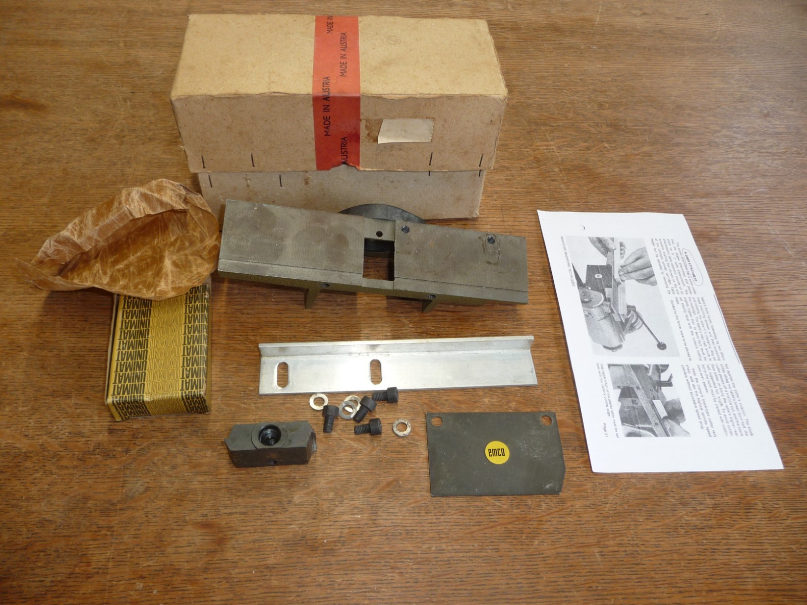 Unimat Lathe DB200 SL1000 Accessory Planer Attachment Complete Wood Planing 1050 gallery