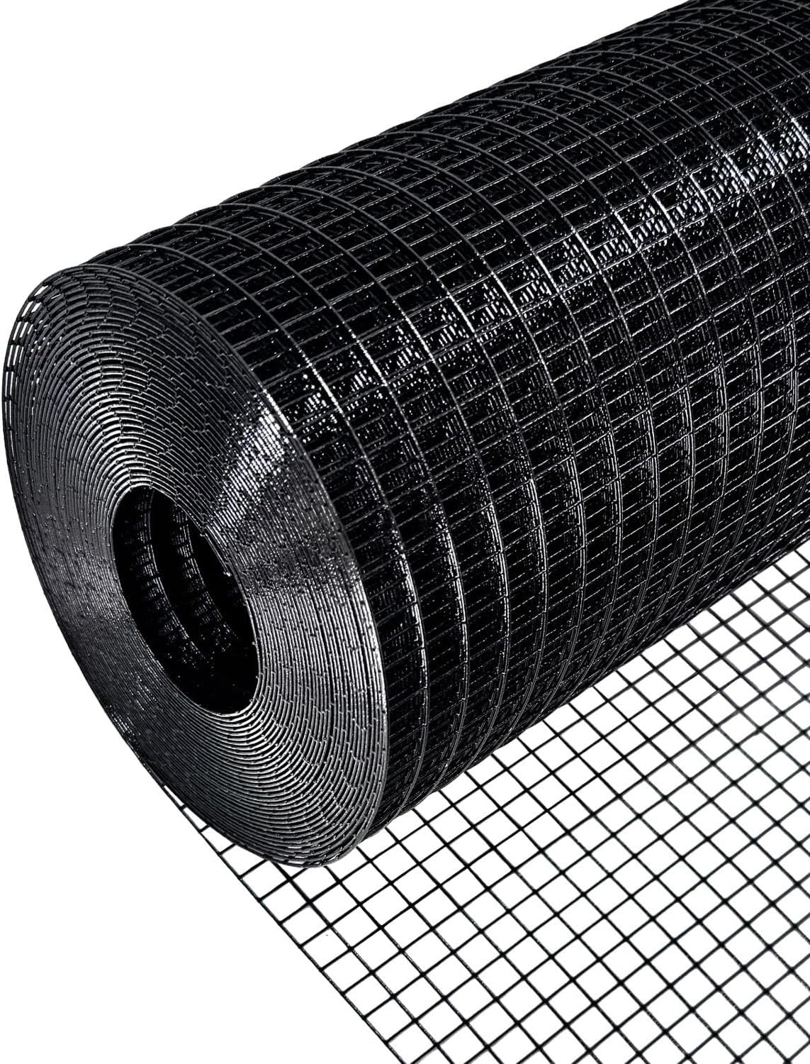 Black PVC Vinyl Coated Hardware Cloth 5ft x 50ft, 19 Gauge 1/2 in Mesh Wire gallery