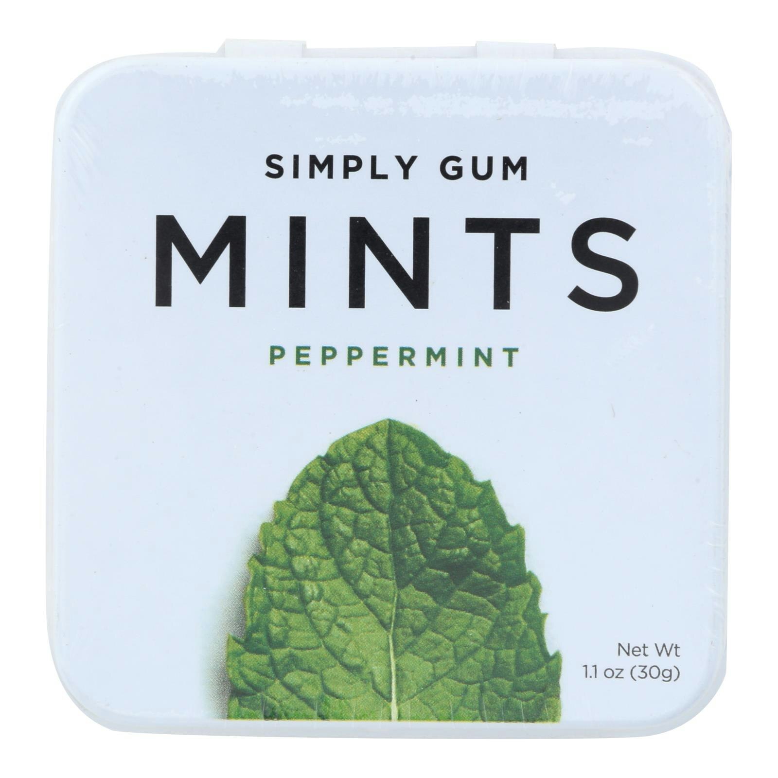 Simply Gum - Mints - Peppermint 30 Count (Pack of 6) gallery