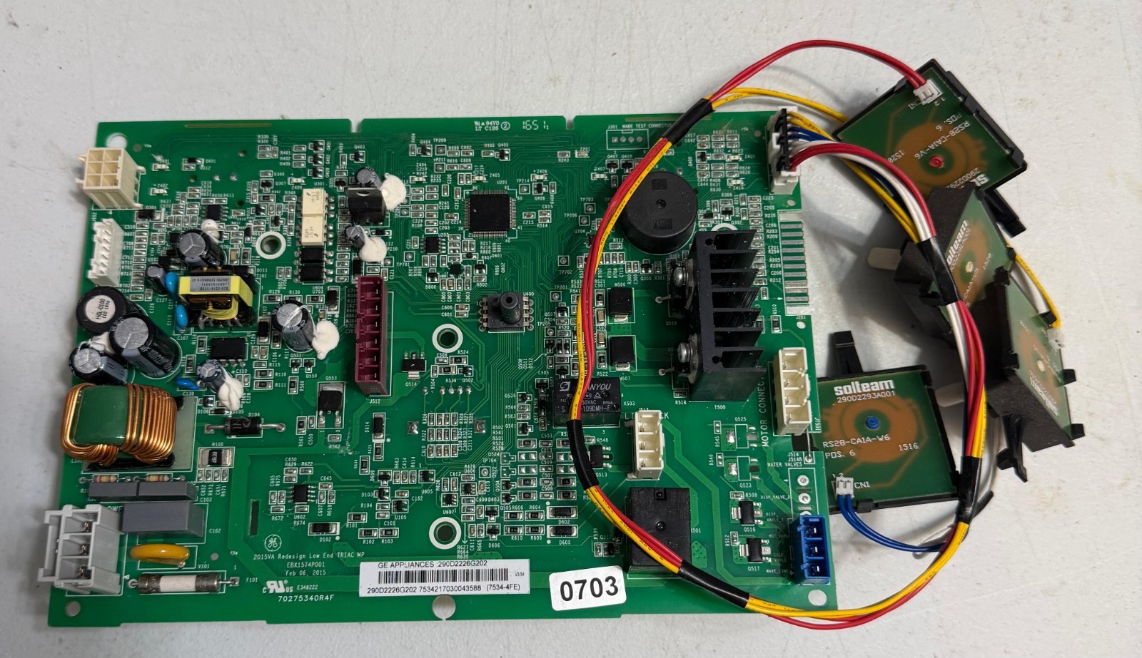 GE Appliances Electronic Washing Machine Main Control Board 290D2226G003 gallery