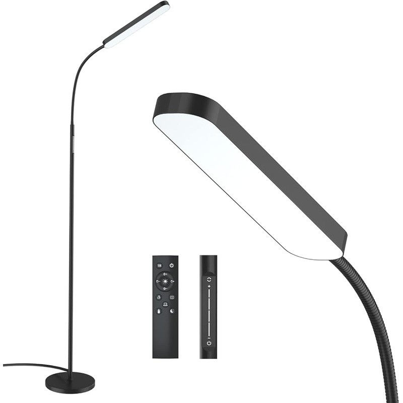Remote Control LED Floor Lamp Flexible Gooseneck Touch Dimmer Adjustable Light gallery