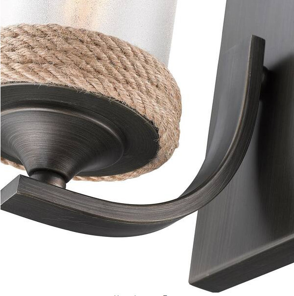 Golden Lighting Chatham 1-Light Gunmetal Bronze Bath Vanity Light 1003278832 gallery