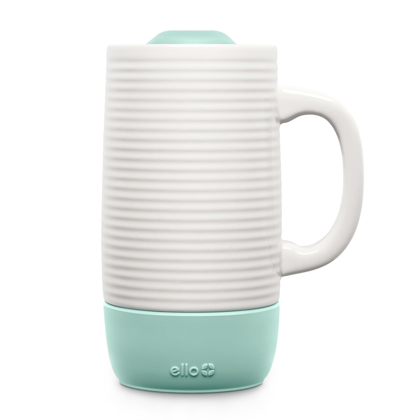 Jane 18oz Ceramic Travel Mug with Handle, Splash-Resistant Slider Lid and Bui... gallery
